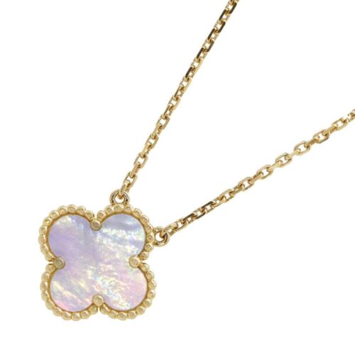 アルハンブラの人気モデル１０．ヴァンクリーフ&アーペル ネックレス ヴィンテージ アルハンブラ ペンダント マザーオブパール K18YG VCARA45900