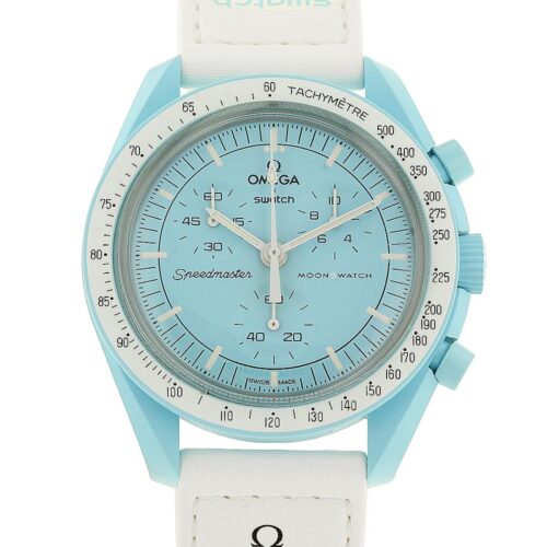 スウォッチ オメガ コラボ MISSION TO URANUS ミッション トゥ ウラヌス SO33L100 ブルー文字盤