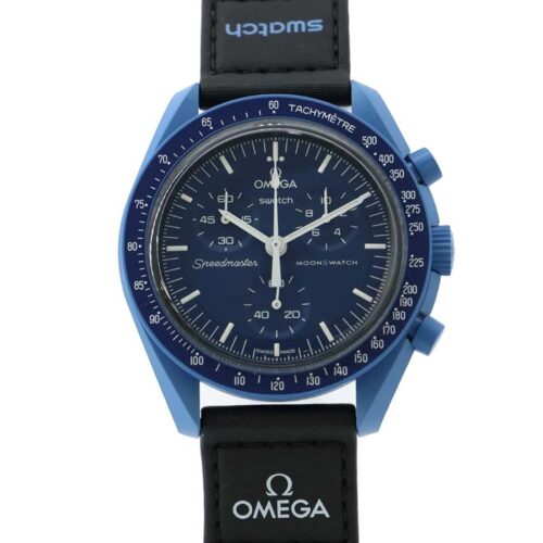 スウォッチ オメガ コラボ MISSION TO NEPTUNE ミッション トゥ ネプチューン SO33N100 ディープネイビーブルー文字盤