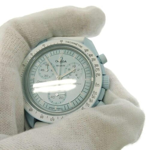 スウォッチ オメガ コラボ MISSION TO URANUS ミッション トゥ ウラヌス SO33L100 ブルー文字盤