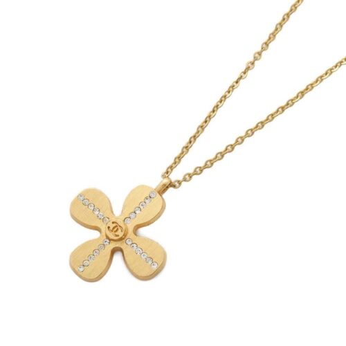 ヴァンクリに似てるネックレス1.シャネル ネックレス クローバー モチーフ ココマーク ラインストーン 01 C