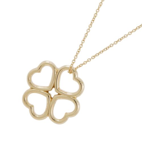 ヴァンクリに似てるネックレス2.ティファニー ネックレス クラウン オブ ハート ペンダント K18YGイエローゴールド