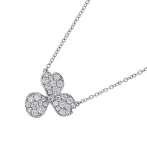 ティファニー ネックレス ペーパーフラワー パヴェ ダイヤモンド 0.26ct Pt950プラチナ
