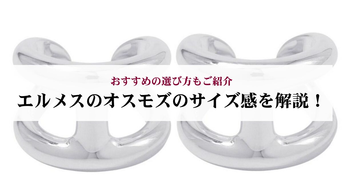 エルメスのオスモズのサイズ感を解説！おすすめの選び方もご紹介 