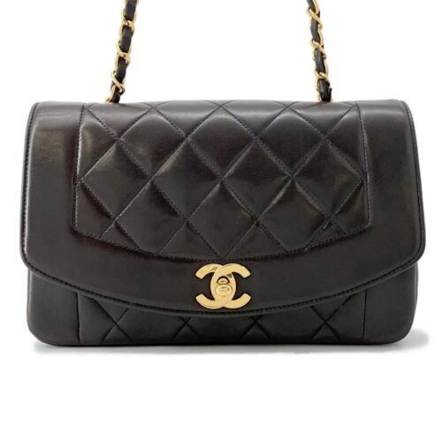 シャネル チェーンショルダーバッグ マトラッセ25 ココマーク ダブルチェーン キャビアスキン A01112 CHANEL 黒