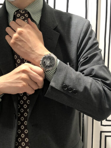 オメガスピードマスターコーデ