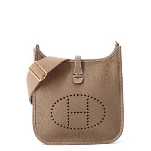 エルメス ショルダーバッグ エブリン3 23 エトゥープ/ゴールド金具 トリヨンクレマンス K刻印