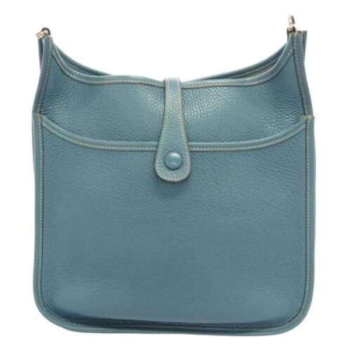 エルメス ショルダーバッグ エブリン2 PM ブルージーン/シルバー金具 トリヨンクレマンス □I刻印 HERMES 安心保証
