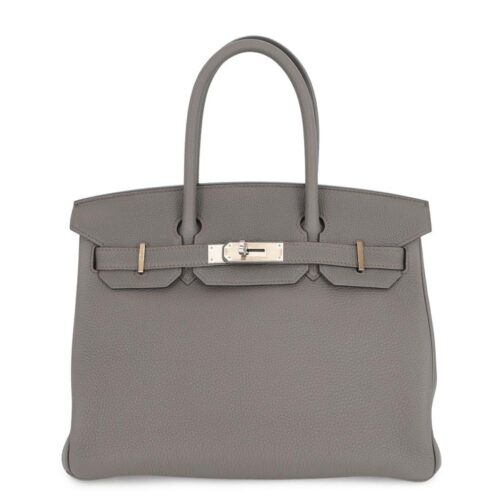 エルメス バーキン30 エタン/シルバー金具 トゴ D刻印 HERMES Birkin ハンドバッグ 