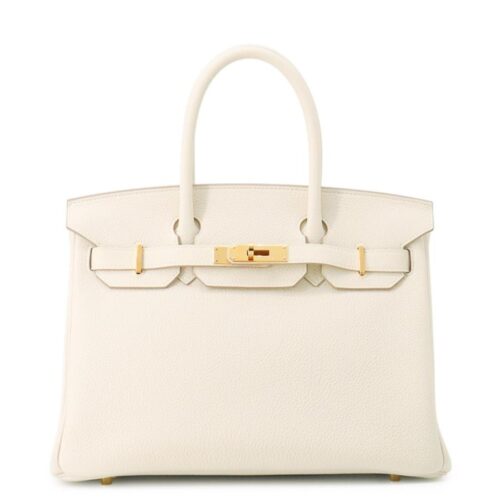 エルメス バーキン30 クレ/ゴールド金具 トゴ W刻印 HERMES Birkin ハンドバッグ 