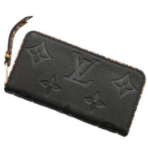 ルイヴィトン 長財布 モノグラム・アンプラント アニマル・プリント ジッピー・ウォレット M80680