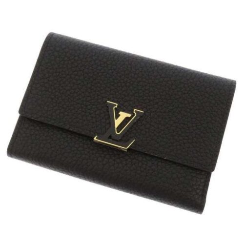 ルイヴィトン 三つ折り財布 トリヨンレザー ポルトフォイユ・カプシーヌ コンパクト M80795