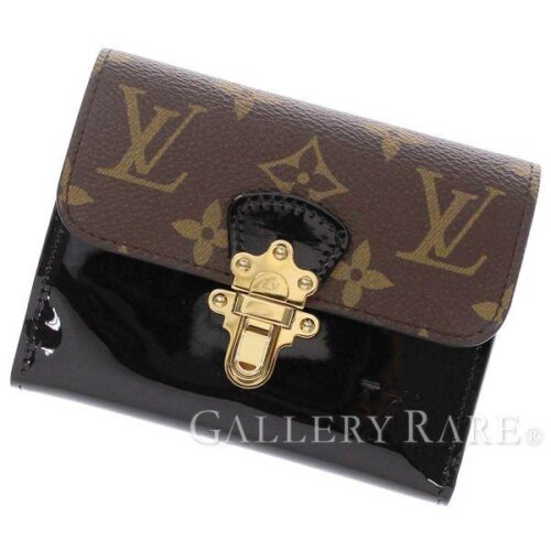 ルイヴィトン 財布 モノグラム ヴェルニ ポルトフォイユ・チェリーウッド コンパクト M61912