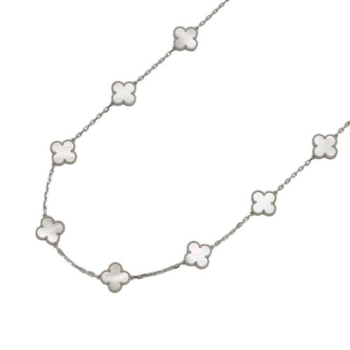 ヴァンクリーフ&アーペル ネックレス ヴィンテージ アルハンブラ ロングネックレス 20モチーフ マザーオブパール K18WG VCARF48800