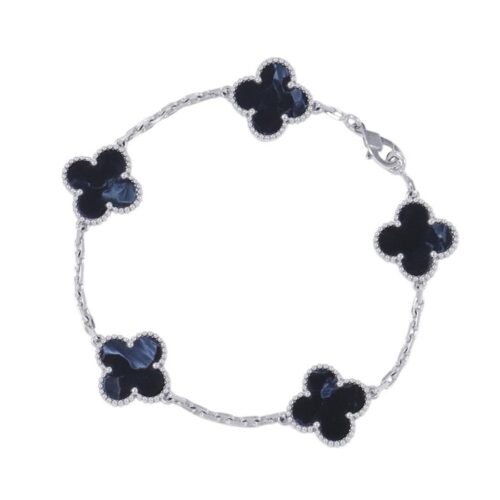 ヴァンクリーフ＆アーペル ブレスレット ヴィンテージ アルハンブラ ブレスレット 5モチーフ ピーターサイト K18WG VCARP7S400