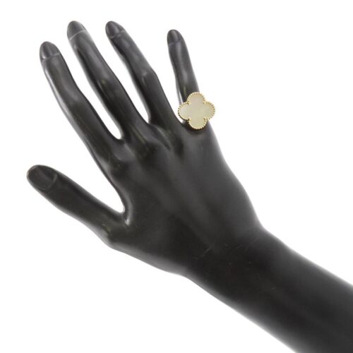 ヴァンクリーフ＆アーペル リング マジック アルハンブラ リング マザーオブパール K18YGイエローゴールド サイズ48 VCARF78900