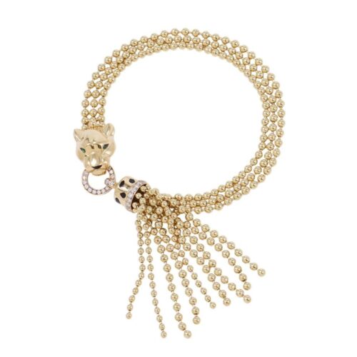 カルティエ ブレスレット パンテール ドゥ ツァボライトガーネット/オニキス/ダイヤモンド