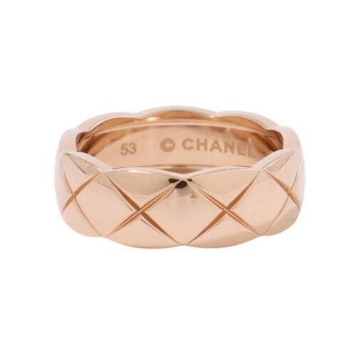 シャネル リング ココ クラッシュ ミディアムモデル K18PGピンクゴールド リングサイズ53 J10817 CHANEL 指輪 