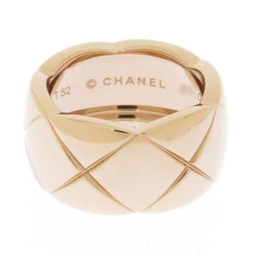 シャネル リング ココ クラッシュ ラージ リングサイズ52 K18PGピンクゴールド J10818 CHANEL 安心保証