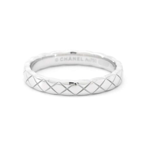 シャネル リング ココクラッシュ ミニモデル K18WGホワイトゴールド リングサイズ54 CHANEL 指輪 ジュエリー