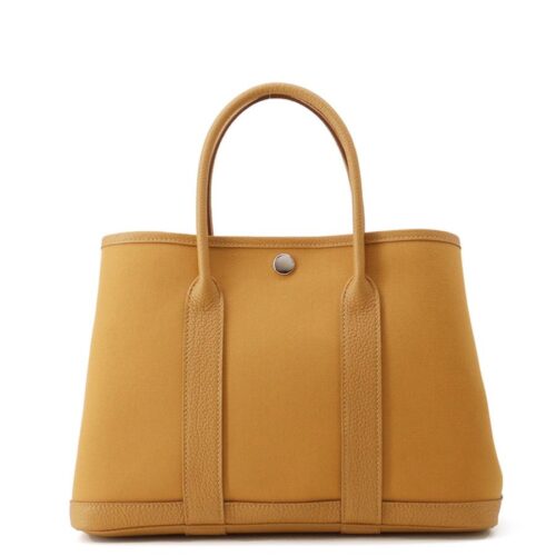 エルメス トートバッグ ガーデンパーティTPM セサミ/シルバー金具 トワルオフィシエ/ネゴンダ K刻印