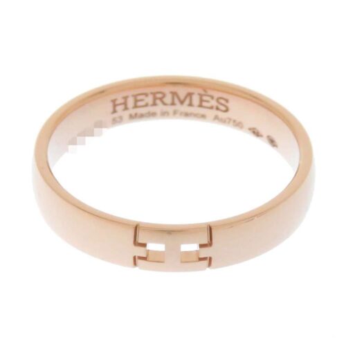 エルメス リング エヴァー・ヘラクレス ウェディングリング K18PGピンクゴールド リングサイズ53 HERMES ジュエリー 指輪