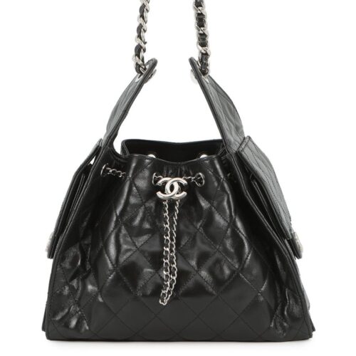 CHANEL 25 スモール シャイニークランプルカーフスキン