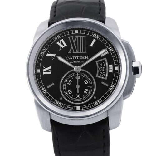 カルティエ カリブル ドゥ カルティエ W7100014 Cartier 腕時計 黒文字盤 【安心保証】