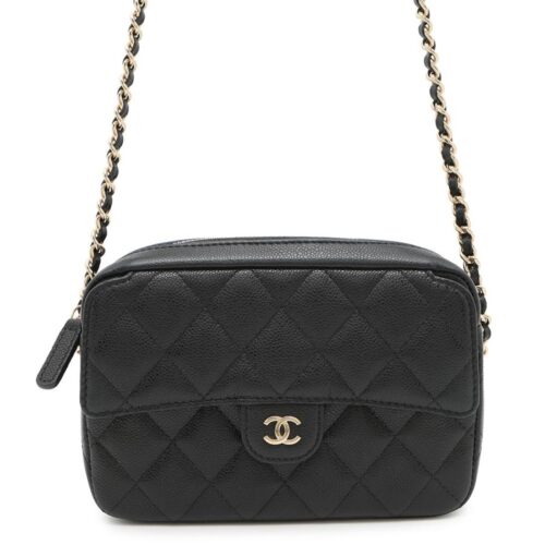 シャネル チェーンショルダーバッグ マトラッセ ココマーク