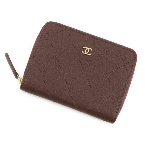 シャネル 二つ折り財布 ココマーク マトラッセ スモールウォレット AP4381