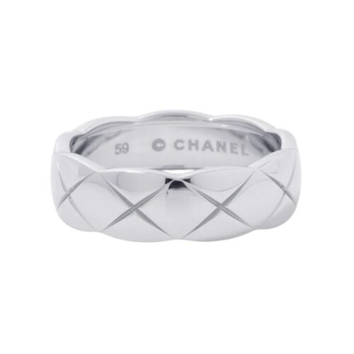 シャネル リング ココクラッシュ コレクション ミディアムモデル K18WG サイズ59 J10570 CHANEL 指輪 ジュエリー 【安心保証】