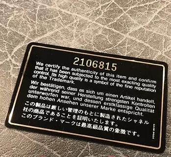シャネルのギャランティカードの観察ポイント