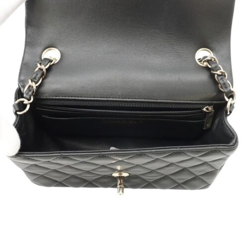 シャネル チェーンショルダーバッグ マトラッセ ココマーク ラムスキン A69900 CHANEL 黒