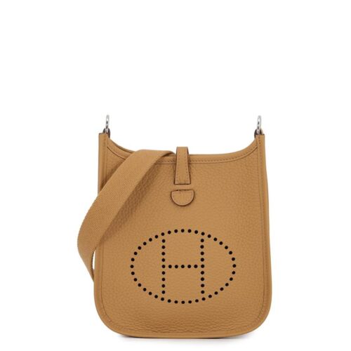 エルメス ショルダーバッグ エブリンTPM 111cm アマゾン ビスキュイ/シルバー金具 トリヨンクレマンス K刻印 HERMES Evelyne