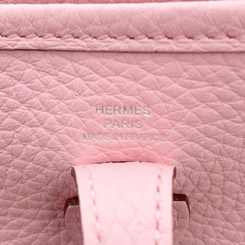 エルメス ショルダーバッグ エブリンTPM 111cm ローズサクラ/シルバー金具 トリヨンクレマンス G刻印 HERMES Evelyne