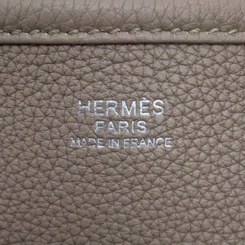 エルメス ショルダーバッグ エブリン3 PM グリアスファルト/シルバー金具 トリヨンモーリス C刻印 HERMES Evelyne