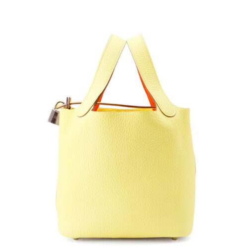 エルメス ピコタンロックPM エクラ リモンチェッロ/オレンジフィールド/シルバー金具 トリヨンクレマンス K刻印
